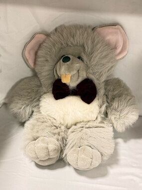 Vintage Rare Toy Mouse 1989 Ganz Brothers Heritage Collection Gray Plush
